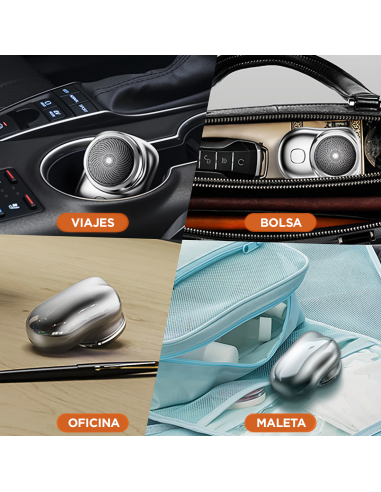 Mini Afeitadora Eléctrica para Hombre, Portátil...