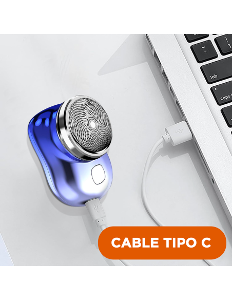 Mini Afeitadora Eléctrica para Hombre, Portátil y Recargable