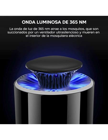 2pz Lámpara Anti-Mosquitos Eléctrica 18724 Trampa para Insectos Led USB Portátil
