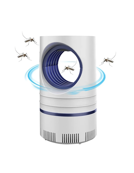 Lámpara eléctrica anti mosquitos con luz UV, trampa para insectos portátil, USB.