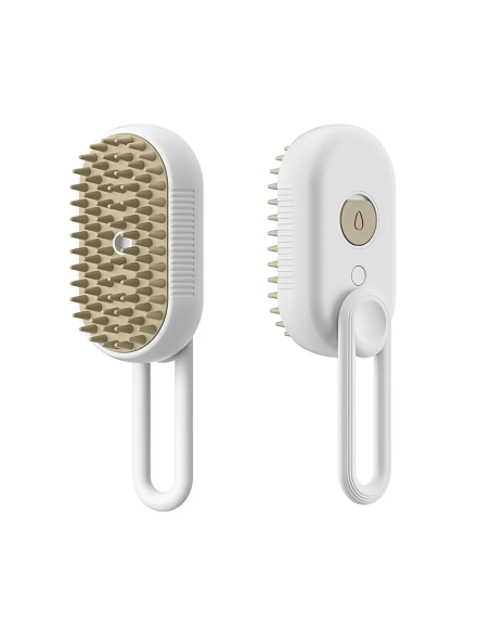 Cepillo Masajeador Eléctrico para Perros y Gatos a Vapor Inalámbrico Recargable