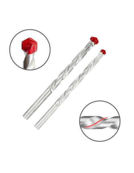 Set de 5 Puntas Helicoidales Universales para Taladro de 4 a 10mm