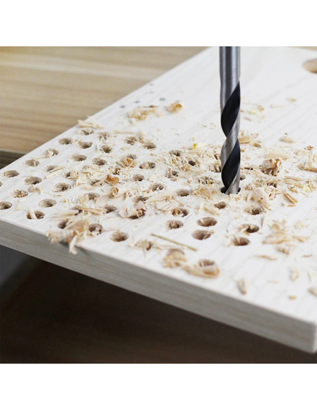 set de 5 Puntas Helicoidales Universales para Taladro de Madera de 4 a 10mm