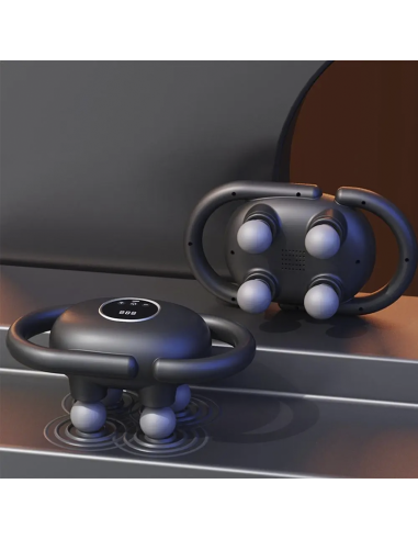 Pistola de Masaje Eléctrica con 4 Cabezas para...