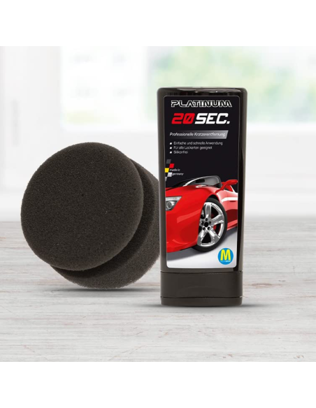 Pasta Abrasiva Eliminador de Rayones Platinum 100ml con Esponja para Auto