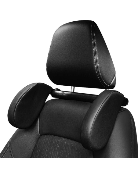 Cojín para Auto de Viaje con Reposacabezas Soporte Ajustable para Cuello a 180°