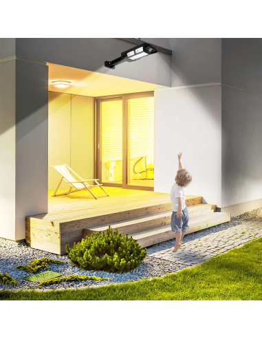 Faro Solar PP-902T de Pared, Sensor de...