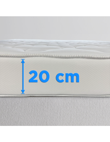 Colchón Matrimonial Dormi Bene Hipoalergénico Transpirable 160x190x20 cm