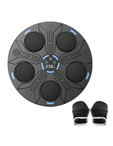 Máquina de Boxeo Musical de Pared con Luces RGB...