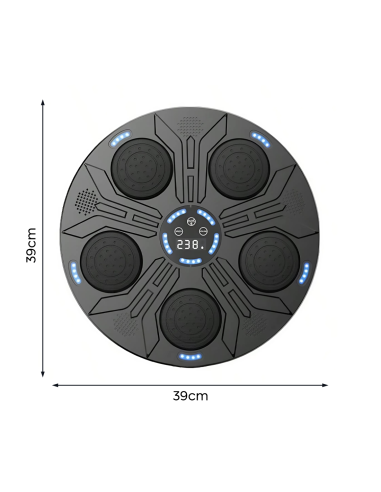 Máquina de Boxeo Musical de Pared con Luces RGB...