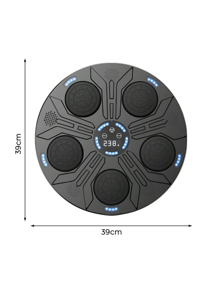 Máquina de Boxeo Musical de Pared con Luces RGB y Sonidos, incluye Guantes.