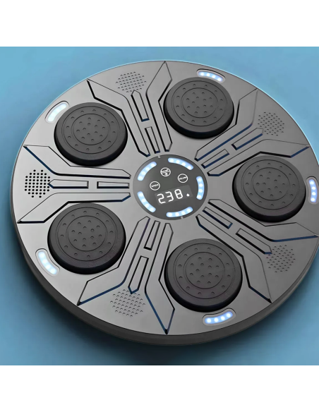 Máquina de Boxeo Musical de Pared con Luces RGB y Sonidos, incluye Guantes.