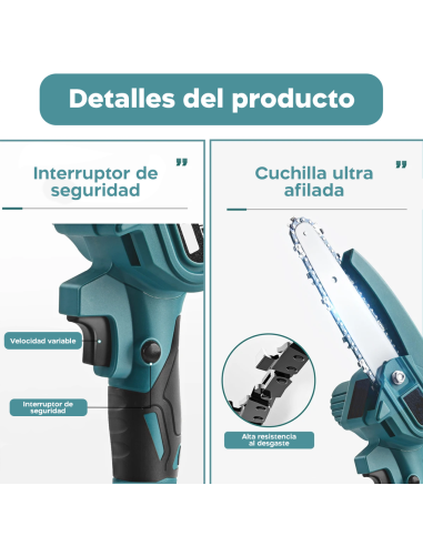 Kit 3en1 Tijeras de Poda Eléctricas Batería 48V...
