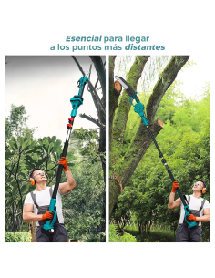 Kit 3en1 Tijeras de Poda Eléctricas Batería 48V Mango... 2