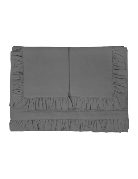 Juego Completo para Cama Matrimonial: 2 Sábanas y 2 Fundas con Volantes