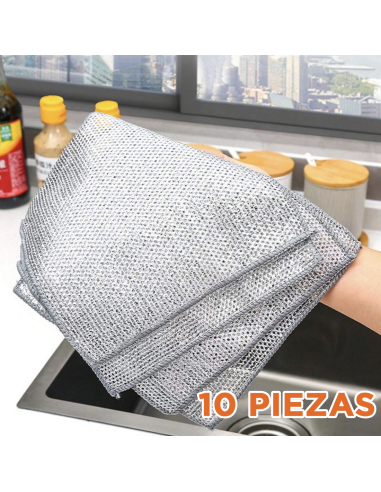 Trapo de Alambre Metálico 10pz Reutilizable...