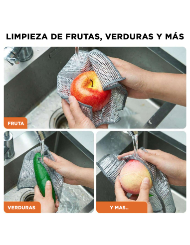 Trapo de Alambre Metálico 10pz Reutilizable...