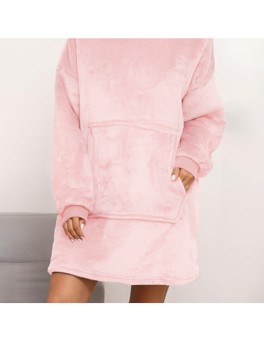 Felpa Plaid con Capucha Oversize, Manta con...