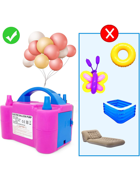 Inflador de Globos Eléctrico Bomba para Fiestas con Dos Modos Portátil