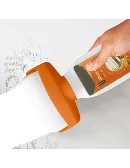 Rodillo con pintura 500g Blanco 2 en 1 para retoques de pintura al agua