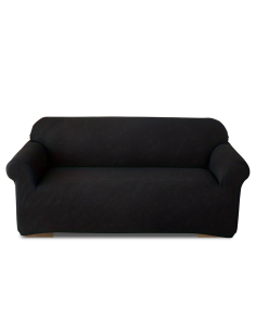Funda de Sofá de 3 Plazas con Elástico Color Sólido... 2