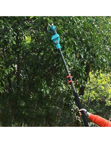 Kit 3en1 Tijeras de Poda Eléctricas Batería 48V Mango Telescópico Motocierra de6
