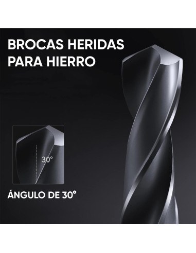 Set de 5 Puntas Helicoidales Universales para...