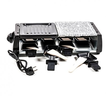 38708 Parrilla doble con función grill y hecha de piedra antiadherente