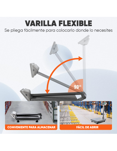 Balanza Industrial de 300 kg Profesional de...