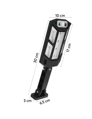 Faro Solar PP-902T de Pared, Sensor de...