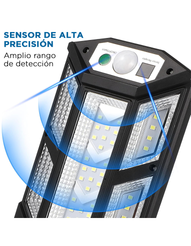 Faro Solar PP-902T de Pared, Sensor de...