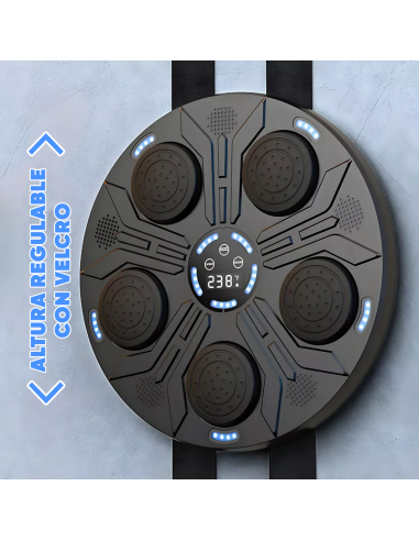 Máquina de Boxeo Musical de Pared con Luces RGB...