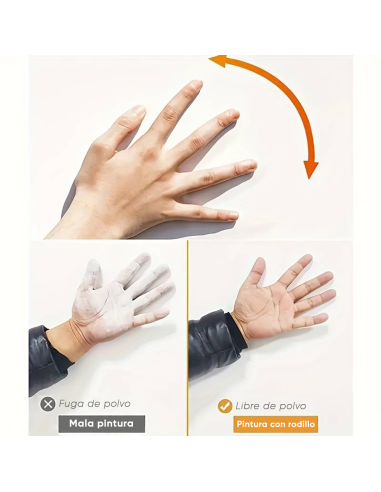 Rodillo con pintura 500g Blanco 2 en 1 para...