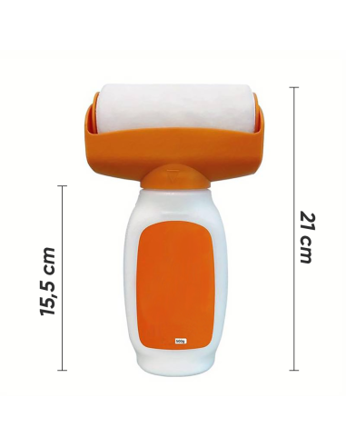 Rodillo con pintura 500g Blanco 2 en 1 para...