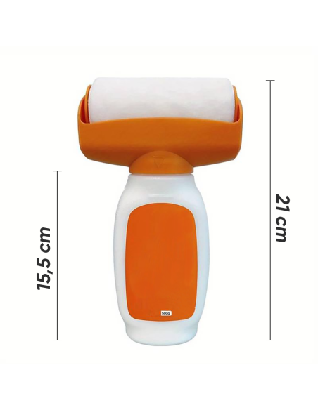 Rodillo con pintura 500g Blanco 2 en 1 para retoques de pintura al agua