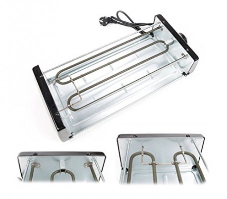 38708 Parrilla doble con función grill y hecha de piedra antiadherente