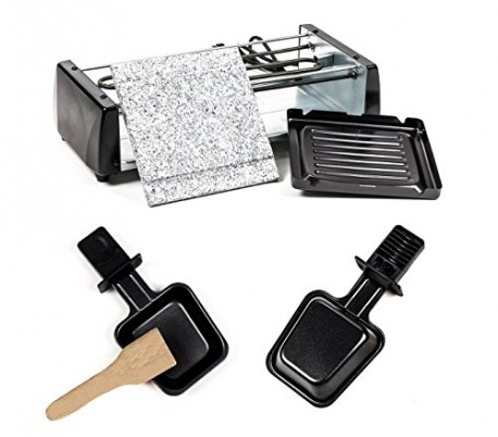 38708 Parrilla doble con función grill y hecha de piedra antiadherente