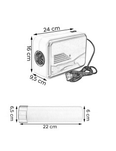 Secadora eléctrica portátil 600W 518105 Secadora... 2