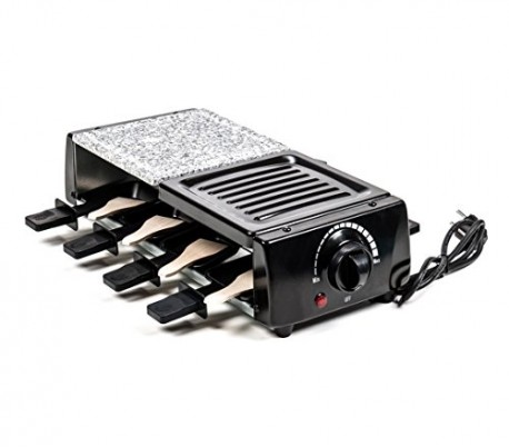 38708 Parrilla doble con función grill y hecha de piedra antiadherente