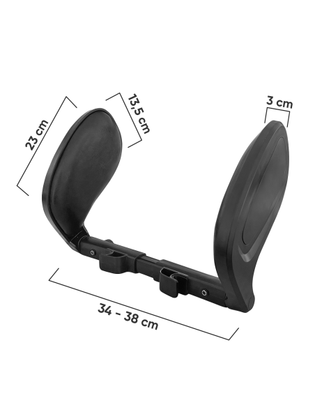 Cojín para Auto de Viaje con Reposacabezas Soporte Ajustable para Cuello a 180°