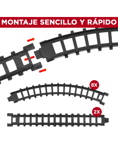 Trenino di Natale 13pz, Treno Natalizio a...