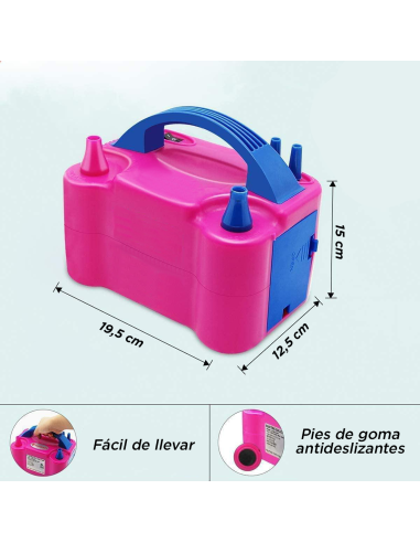 Inflador de Globos Eléctrico Bomba para Fiestas...
