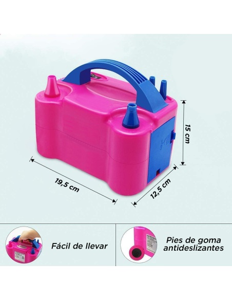 Inflador de Globos Eléctrico Bomba para Fiestas con Dos Modos Portátil