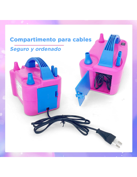 Inflador de Globos Eléctrico Bomba para Fiestas con Dos Modos Portátil
