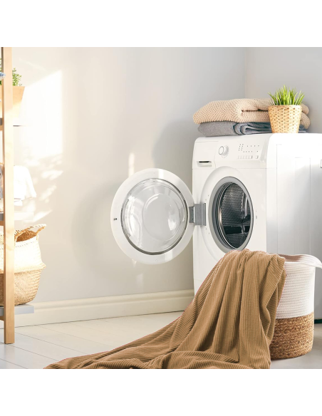 Funda de Sofá de 4 Plazas con Elástico Color Sólido Antimanchas de Tejido Piqué