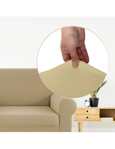 Funda de Sofá de 4 Plazas con Elástico Color...