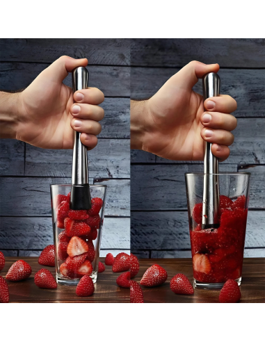 Set de Cócteles 8 Piezas Shaker Acero 750ml Kit...