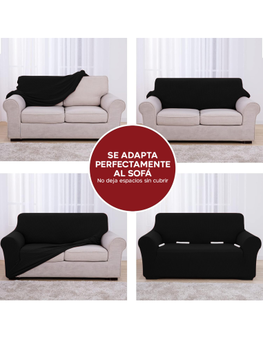 Funda de Sofá de 3 Plazas con Elástico Color...