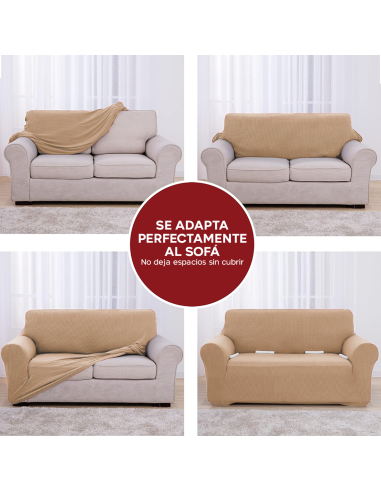 Funda de Sofá de 4 Plazas con Elástico Color...