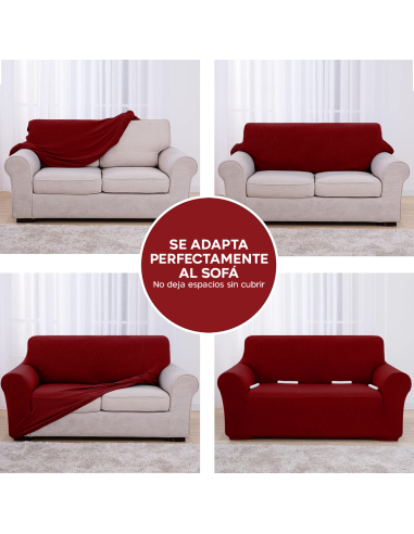 Funda de Sofá de 4 Plazas con Elástico Color...